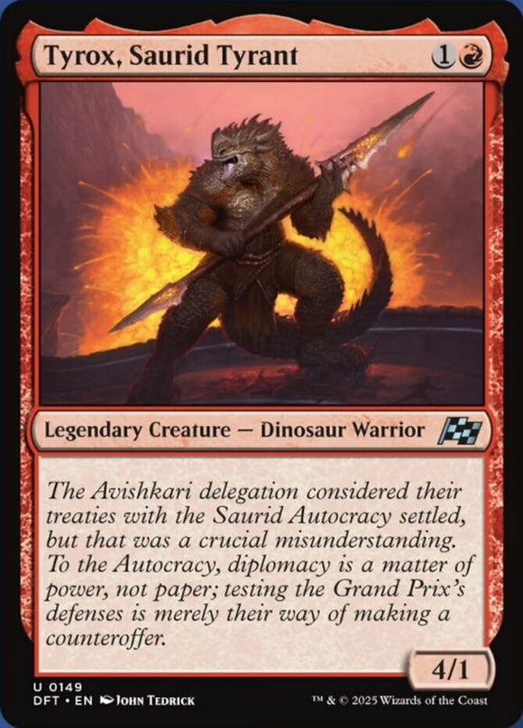 Tyrox, Saurid Tyrant - Aetherdrift - English - NM - MTG