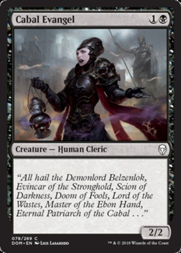 Cabal Evangel - Dominaria - English - NM - MTG