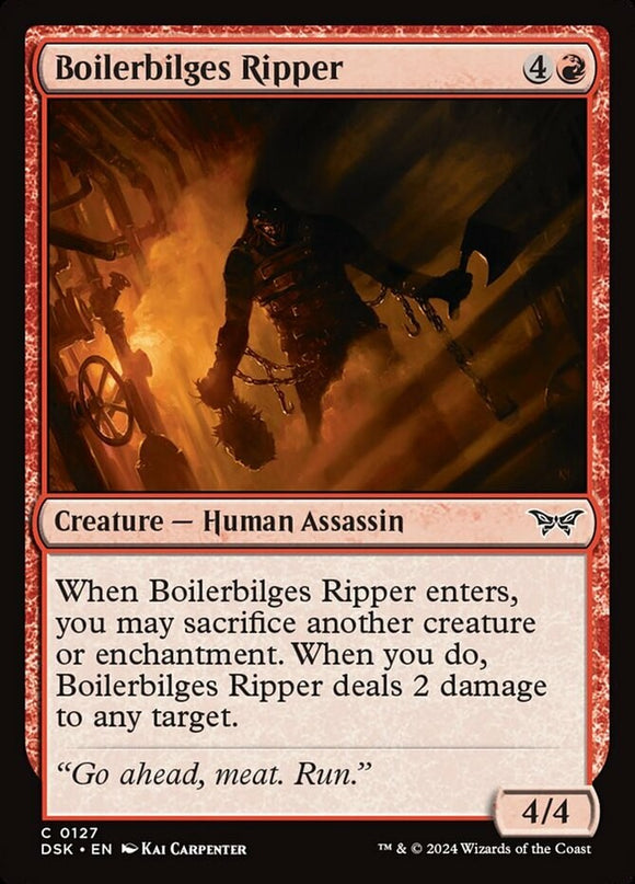 Boilerbilges Ripper - Duskmourn: House of Horror - English - NM - MTG