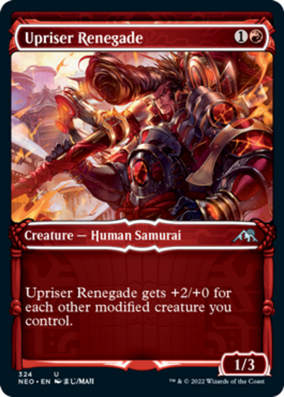 Upriser Renegade - Showcase - Kamigawa: Neon Dynasty - English - NM - MTG