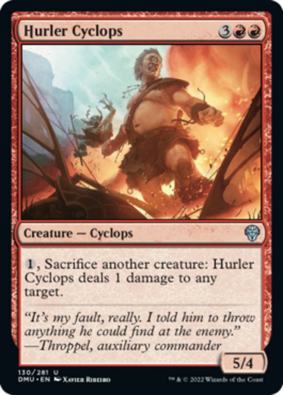 Hurler Cyclops - Dominaria United - English - NM - MTG