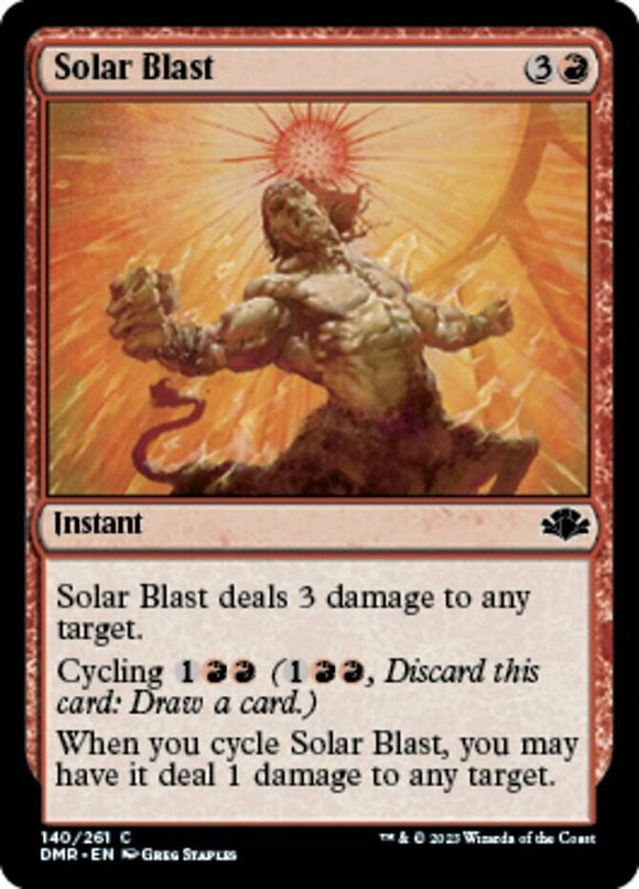 Solar Blast - Dominaria Remastered - English - NM - MTG
