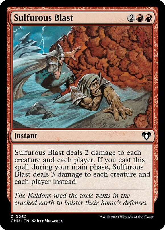 Sulfurous Blast - Commander Masters - English - NM - MTG