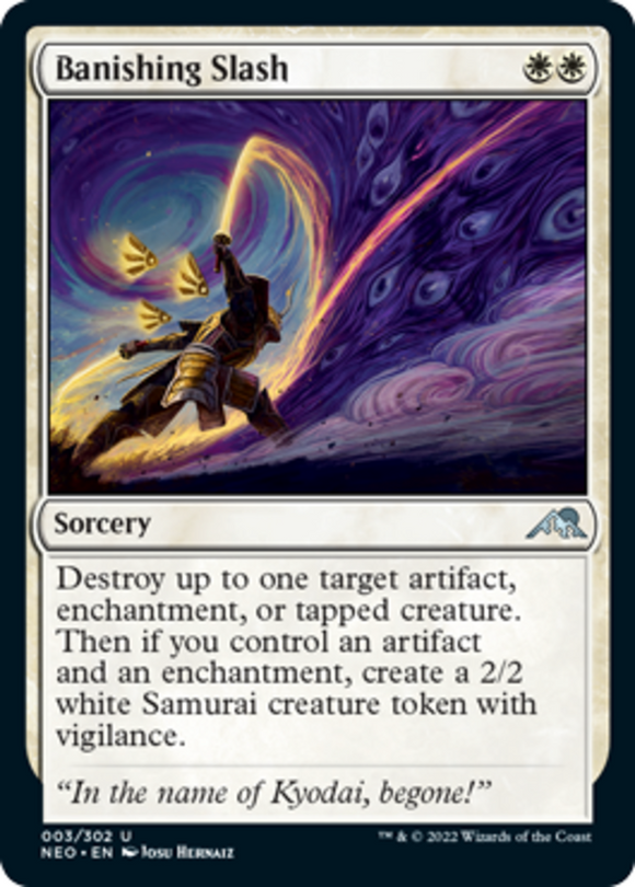 Banishing Slash - Kamigawa: Neon Dynasty - English - NM - MTG