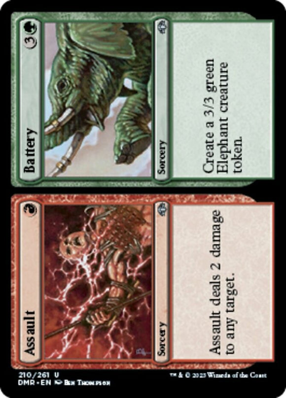 Assault // Battery - Dominaria Remastered - English - NM - MTG