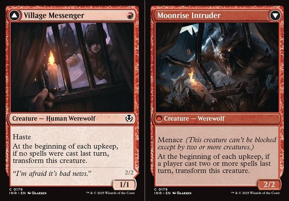 Village Messenger // Moonrise Intruder - Innistrad Remastered - English - NM - M
