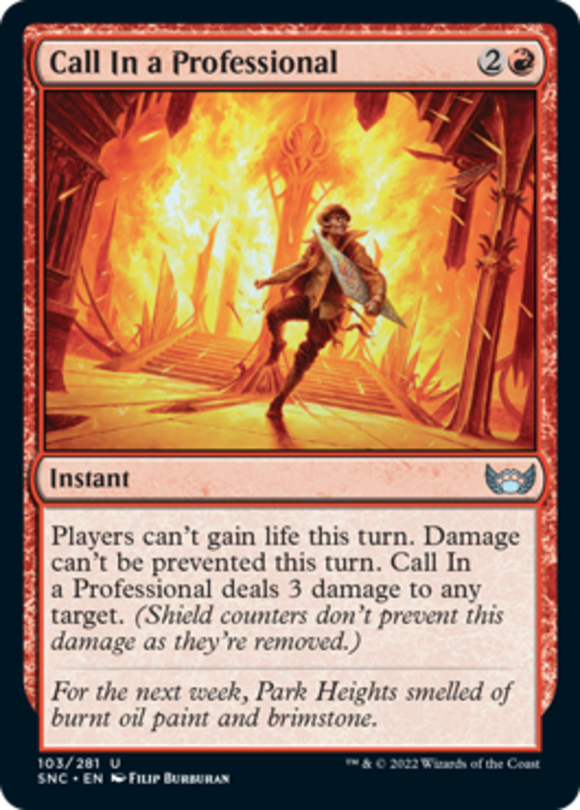 Call In a Professional - Streets of New Capenna - English - NM - MTG
