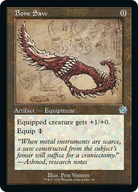Bone Saw - Retro Schematic - The Brothers' War - English - NM - MTG
