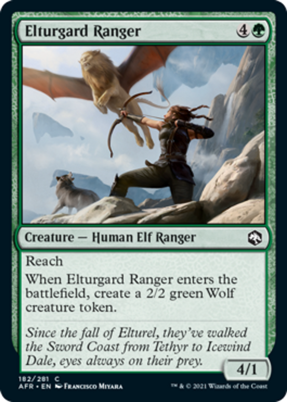 Elturgard Ranger - Forgotten Realms - English - NM - MTG