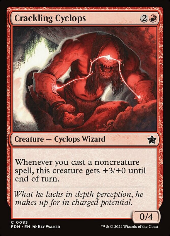 Crackling Cyclops - Foundations - English - NM - MTG