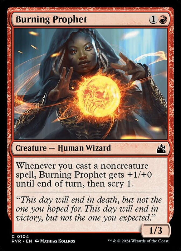 Burning Prophet - Ravnica Remastered - English - NM - MTG