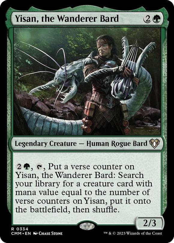 Yisan, the Wanderer Bard - Commander Masters - English - NM - MTG