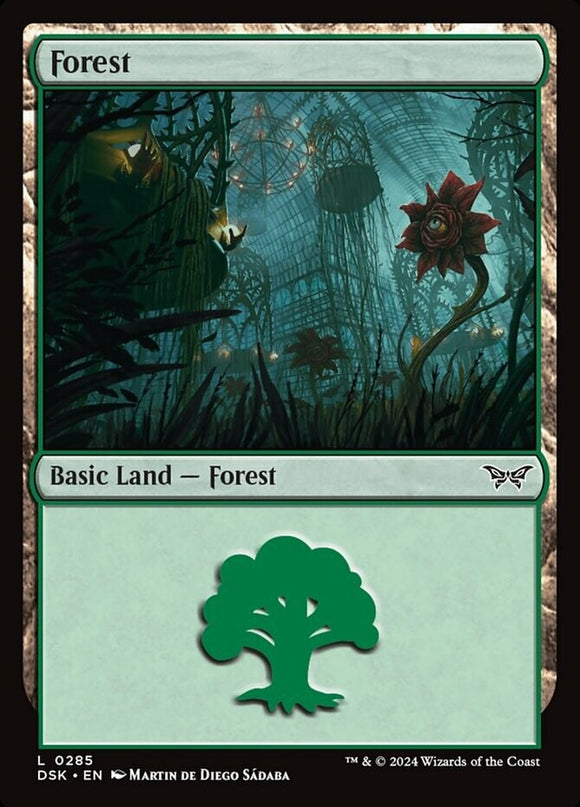 Forest (0285) - Duskmourn: House of Horror - English - NM - MTG