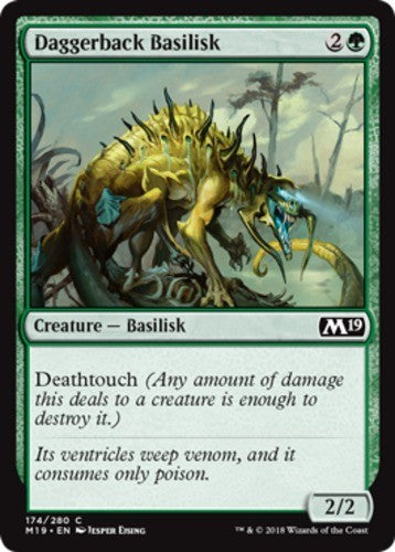 Daggerback Basilisk - Core Set 2019 (M19) - English - NM - MTG