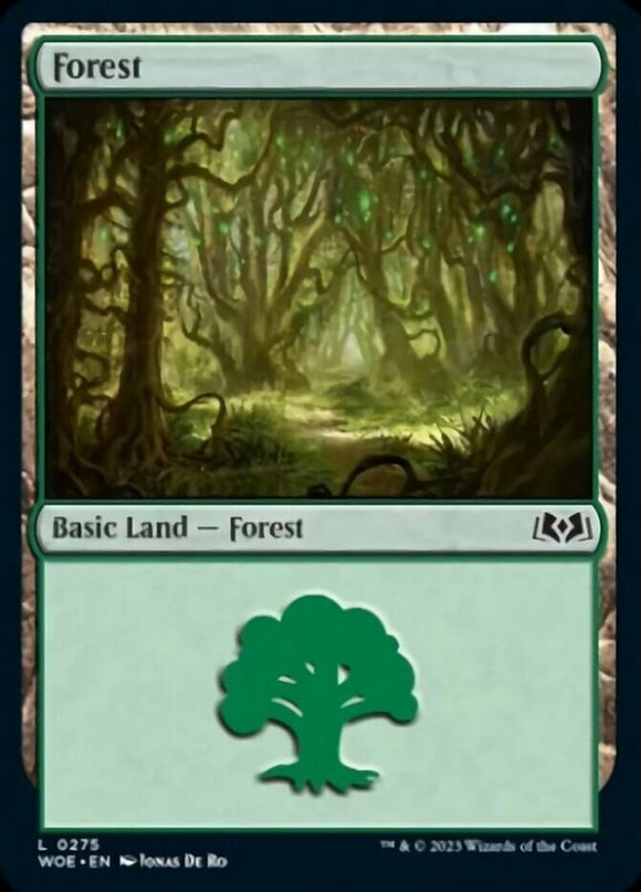 Forest (0275) - Wilds of Eldraine - English - NM - MTG