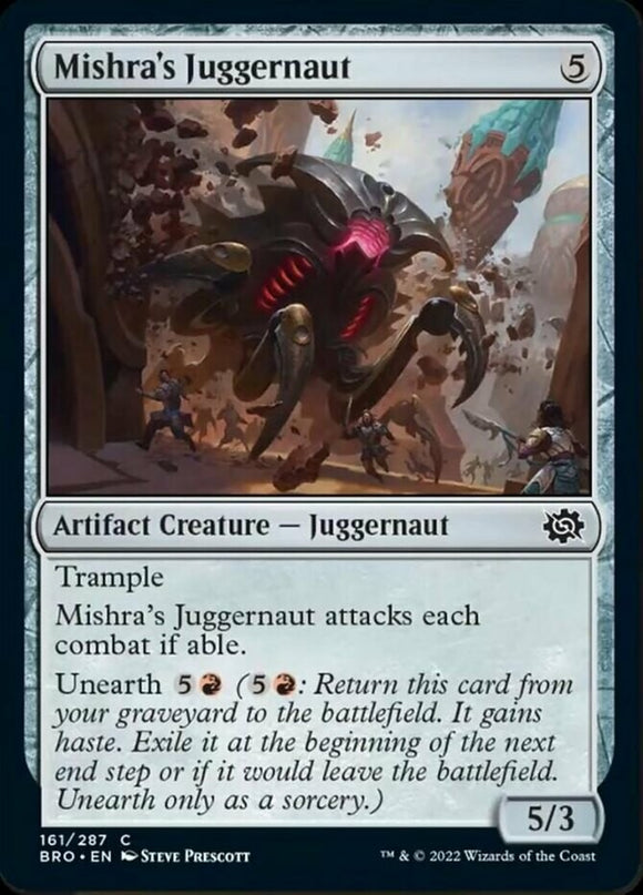 Mishra's Juggernaut - The Brothers' War - English - NM - MTG