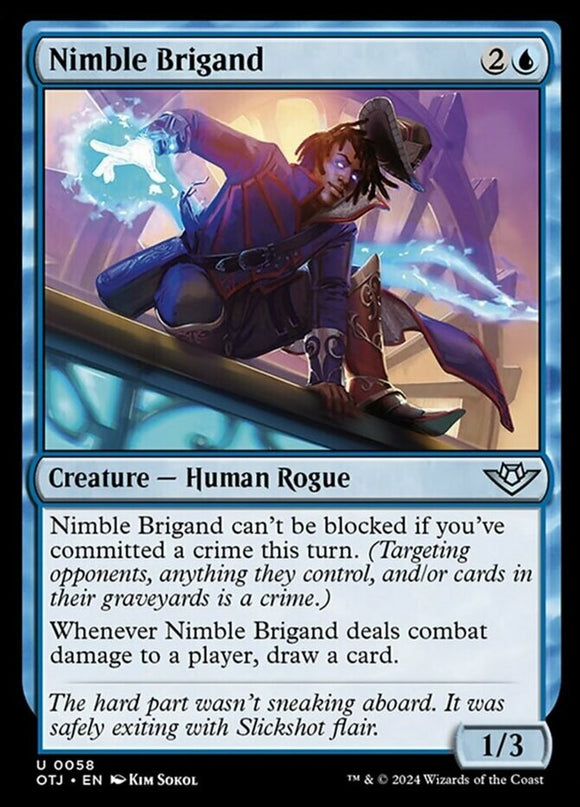 Nimble Brigand - Outlaws of Thunder Junction - English - NM - MTG
