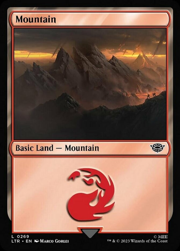 Mountain (0269) - Lord of the Rings - English - NM - MTG
