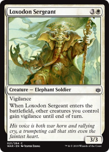 Loxodon Sergeant - War Of The Spark - English - NM - MTG