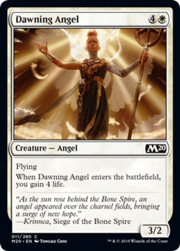 Dawning Angel - Core Set 2020 (M20) - English - NM - MTG