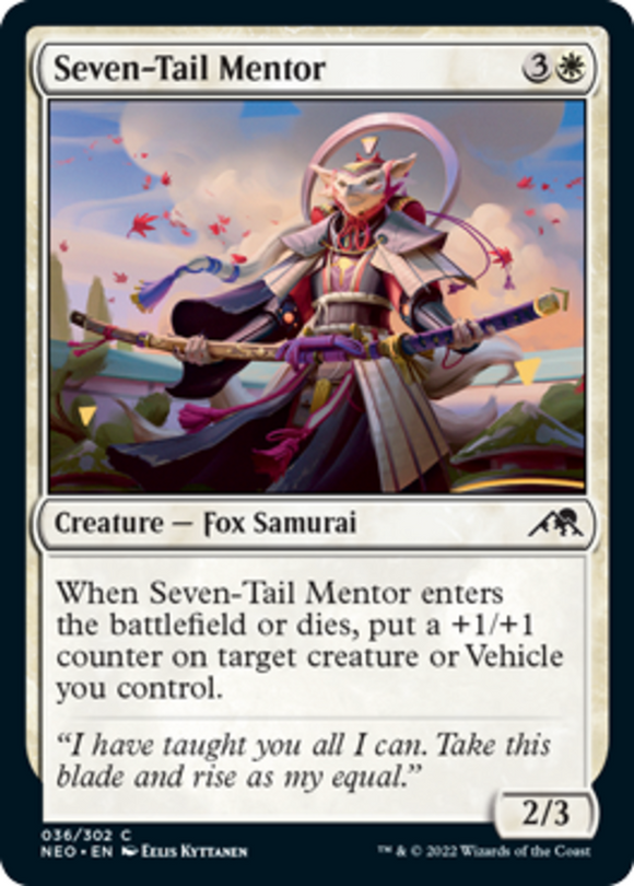 Seven-Tail Mentor - Kamigawa: Neon Dynasty - English - NM - MTG