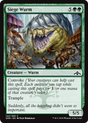 Siege Wurm - Guilds of Ravnica - English - NM - MTG