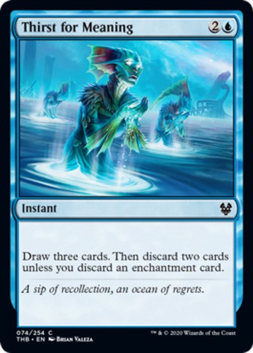 Thirst for Meaning - Theros Beyond Death - English - NM - MTG