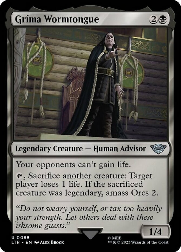 Grima Wormtongue - Lord of the Rings - English - NM - MTG