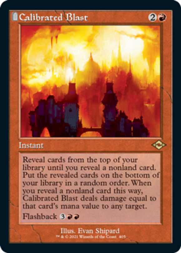 Calibrated Blast - Retro Frame - Modern Horizons 2 - English - NM - MTG