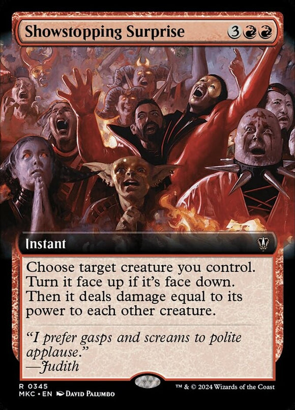 Showstopping Surprise - Extended Art - Commander: Murders at Karlov Manor - Engl