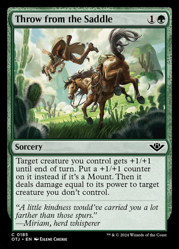 Throw from the Saddle - Outlaws of Thunder Junction - English - NM - MTG