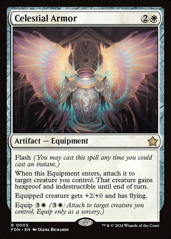 Celestial Armor - Foundations - English - NM - MTG