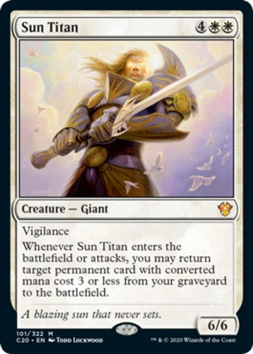Sun Titan - Commander 2020 - English - NM - MTG