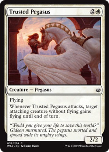 Trusted Pegasus - War Of The Spark - English - NM - MTG