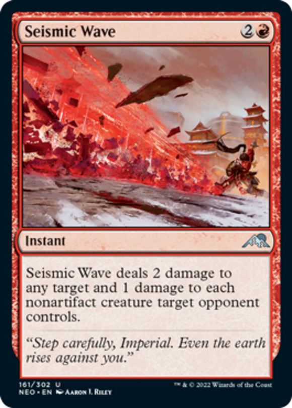 Seismic Wave - Kamigawa: Neon Dynasty - English - NM - MTG