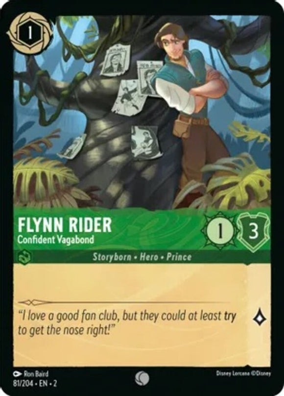 Flynn Rider - Confident Vagabond - 81/204 - Common - Rise of the Floodborn NM