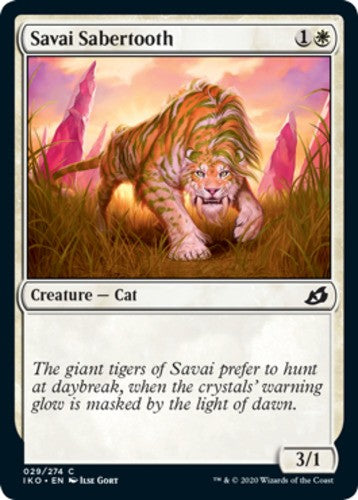 Savai Sabertooth - Ikoria: Lair of Behemoths - English - NM - MTG