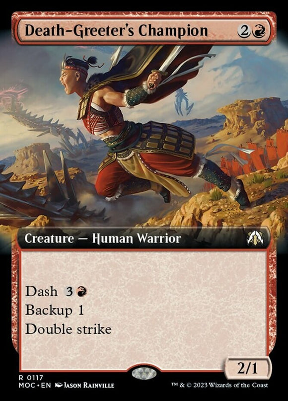 Death-Greeter's Champion - Extended Art - Commander: March of the Machines - Eng