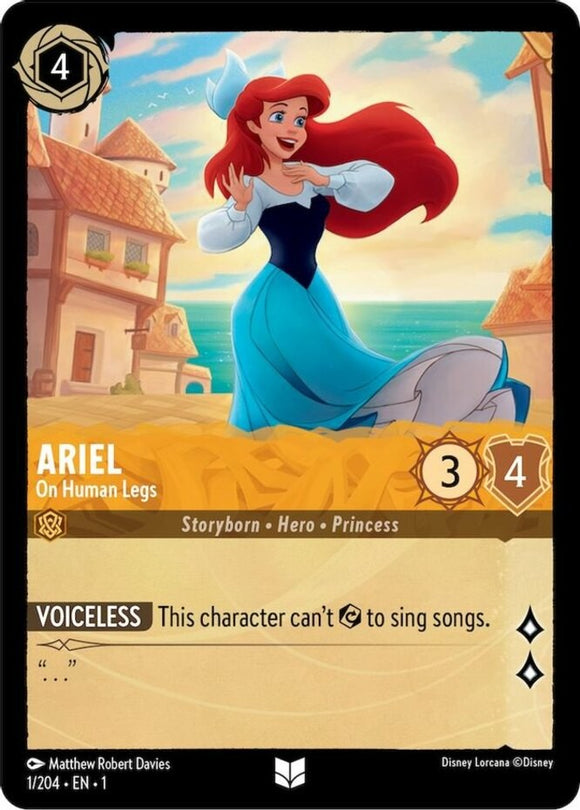 Ariel - On Human Legs - 1/204 - Uncommon - The First Chapter NM