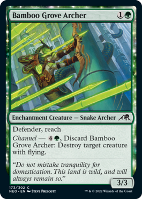 Bamboo Grove Archer - Kamigawa: Neon Dynasty - English - NM - MTG