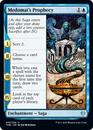 Medomai's Prophecy - Theros Beyond Death - English - NM - MTG