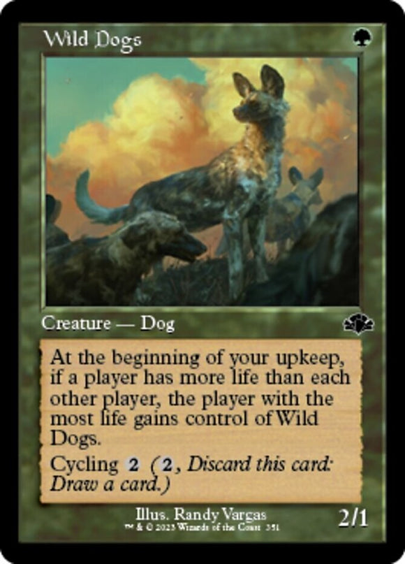 Wild Dogs - Retro Frame - Dominaria Remastered - English - NM - MTG