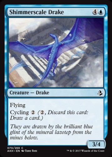 Shimmerscale Drake - Amonkhet - English - NM - MTG