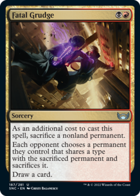 Fatal Grudge - Streets of New Capenna - English - NM - MTG