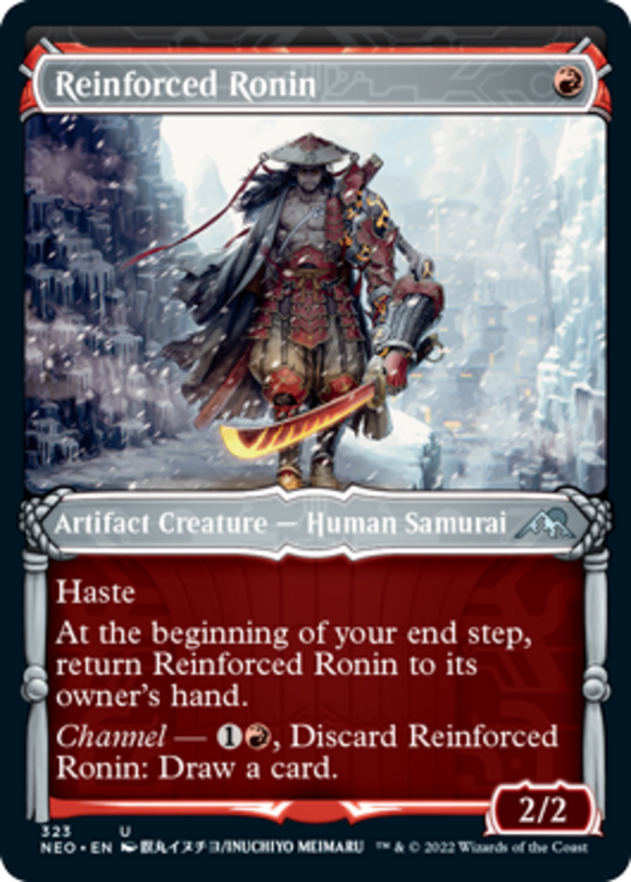 Reinforced Ronin - Showcase - Kamigawa: Neon Dynasty - English - NM - MTG