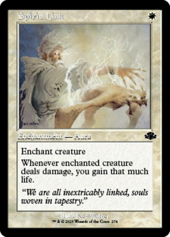 Spirit Link - Retro Frame - Dominaria Remastered - English - NM - MTG