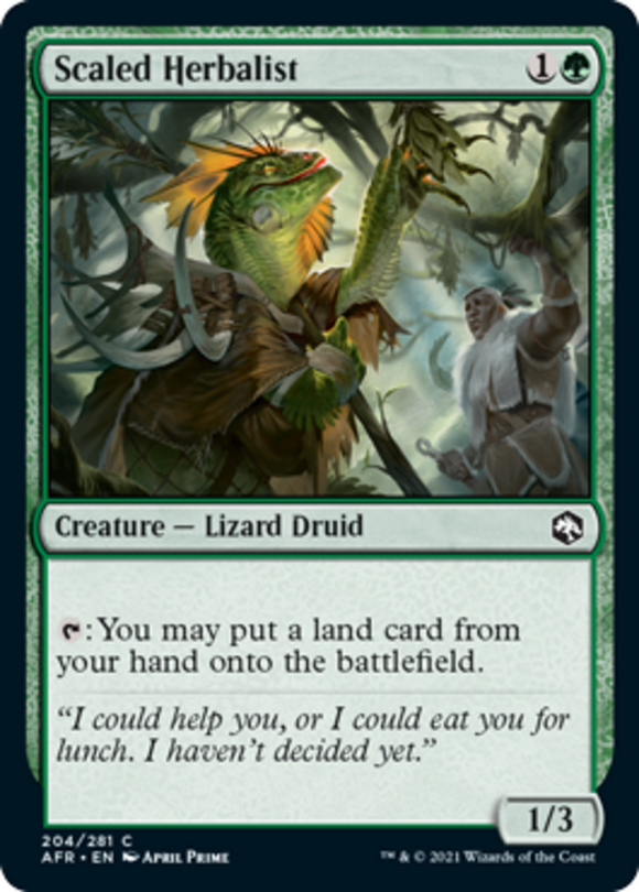 Scaled Herbalist - Forgotten Realms - English - NM - MTG