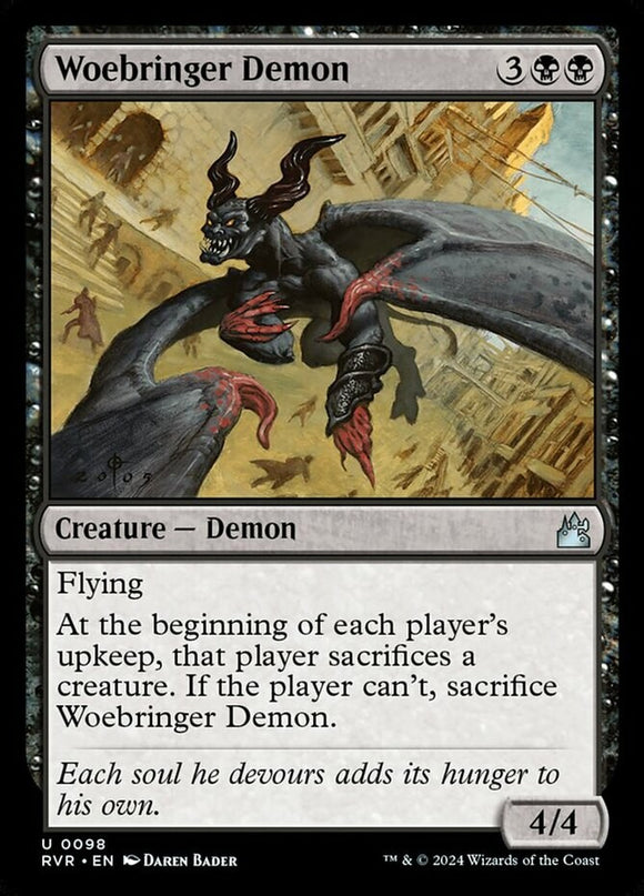 Woebringer Demon - Ravnica Remastered - English - NM - MTG
