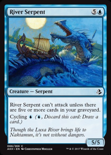 River Serpent - Amonkhet - English - NM - MTG