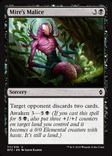 Mire's Malice - Battle for Zendikar - English - NM - MTG